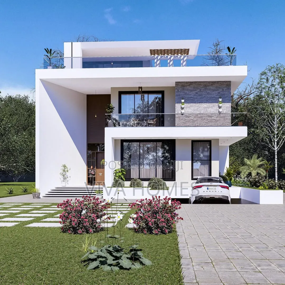 Contemporary 4-Bedroom Luxury Mansion Design.