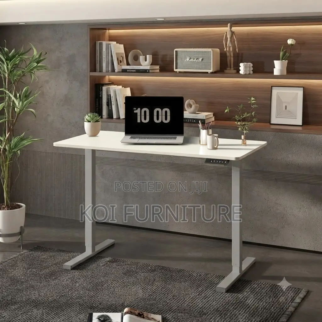 Office Desk; 1.2 Meter Automatic Height Adjustable Sit Stand Desk