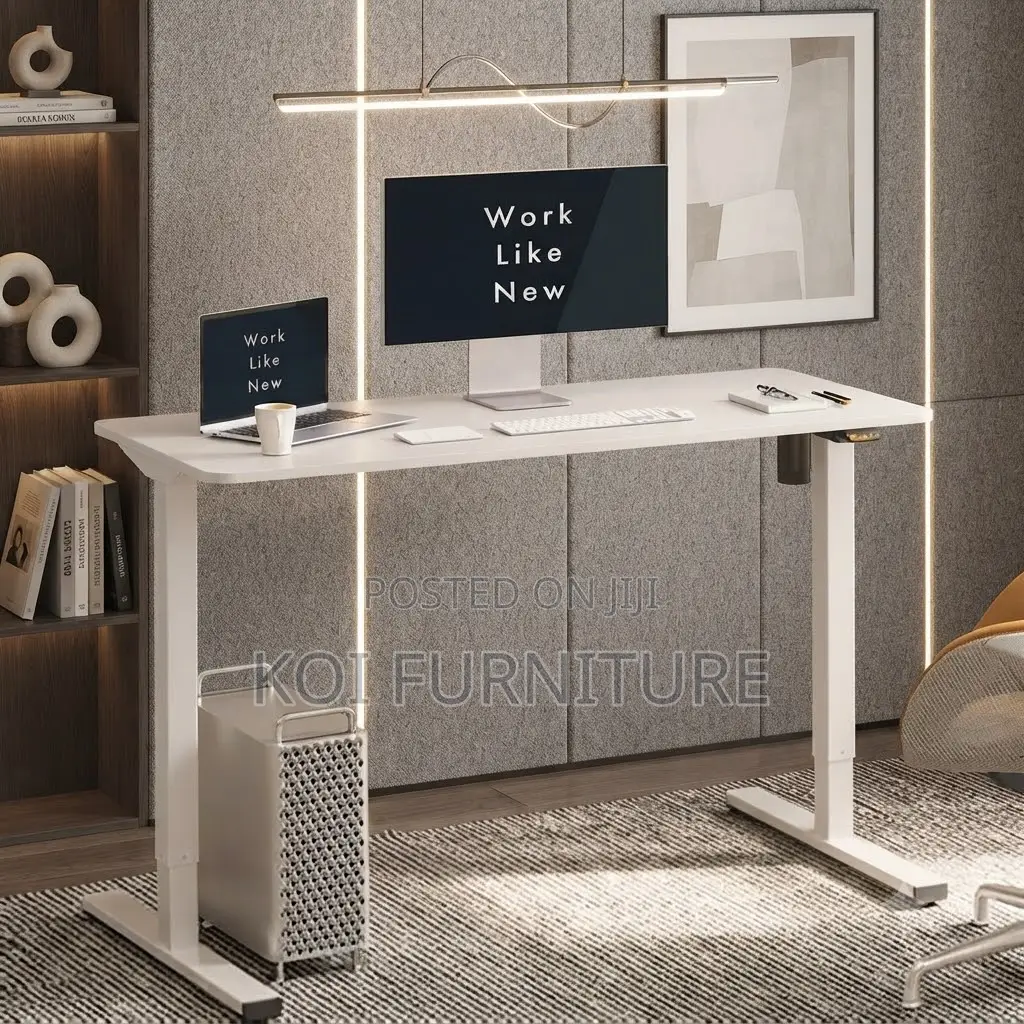 Office Desk; 1.2 Meter Automatic Height Adjustable Sit Stand Desk