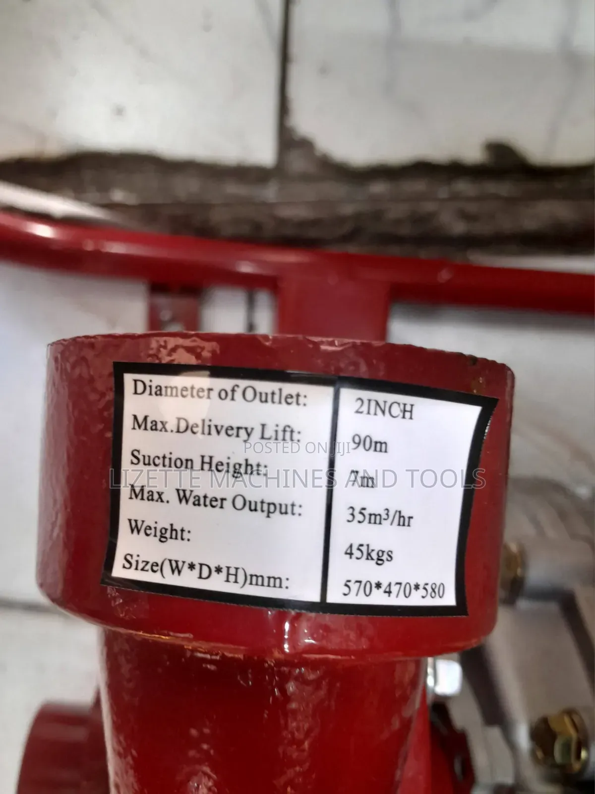 2" Aico High Pressure Diesel Water Pump 10hp, 90m Head