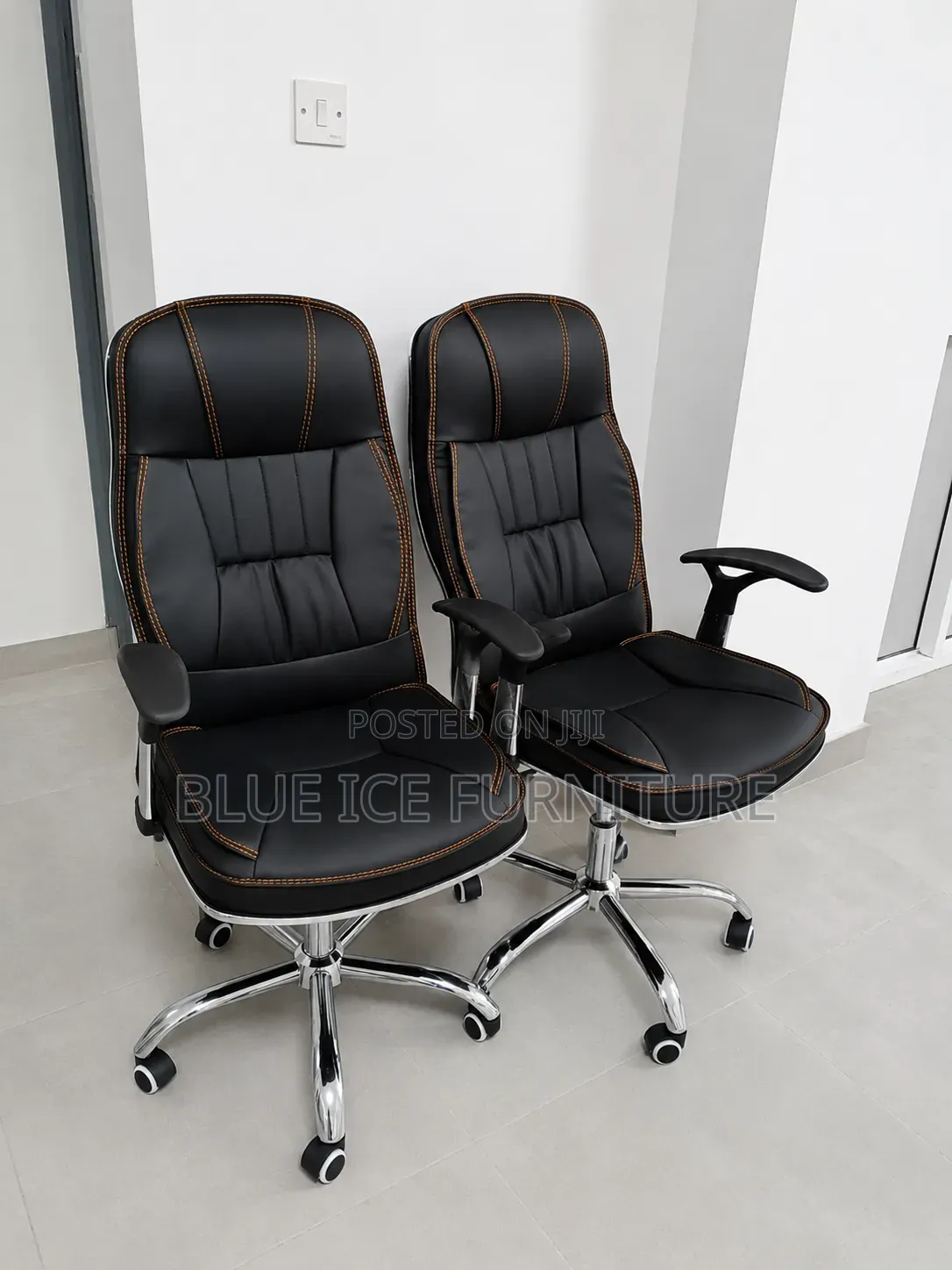 Adjustable Swivel Leather Chair