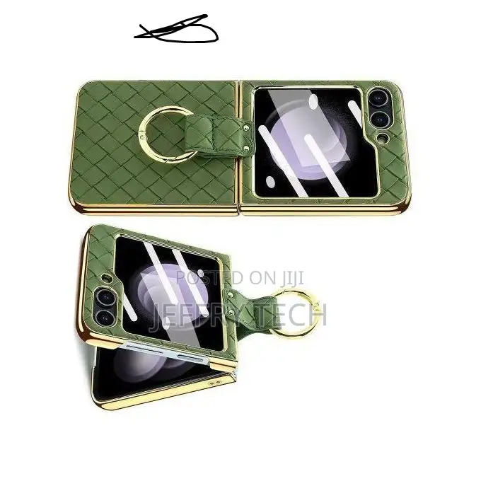 Samsung Leather Case With Ring Holder for Galaxy Z Flip 6 5g
