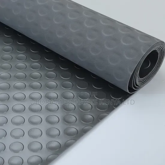 Grey Rubber Antislip Coin Mat 4mm Thickness