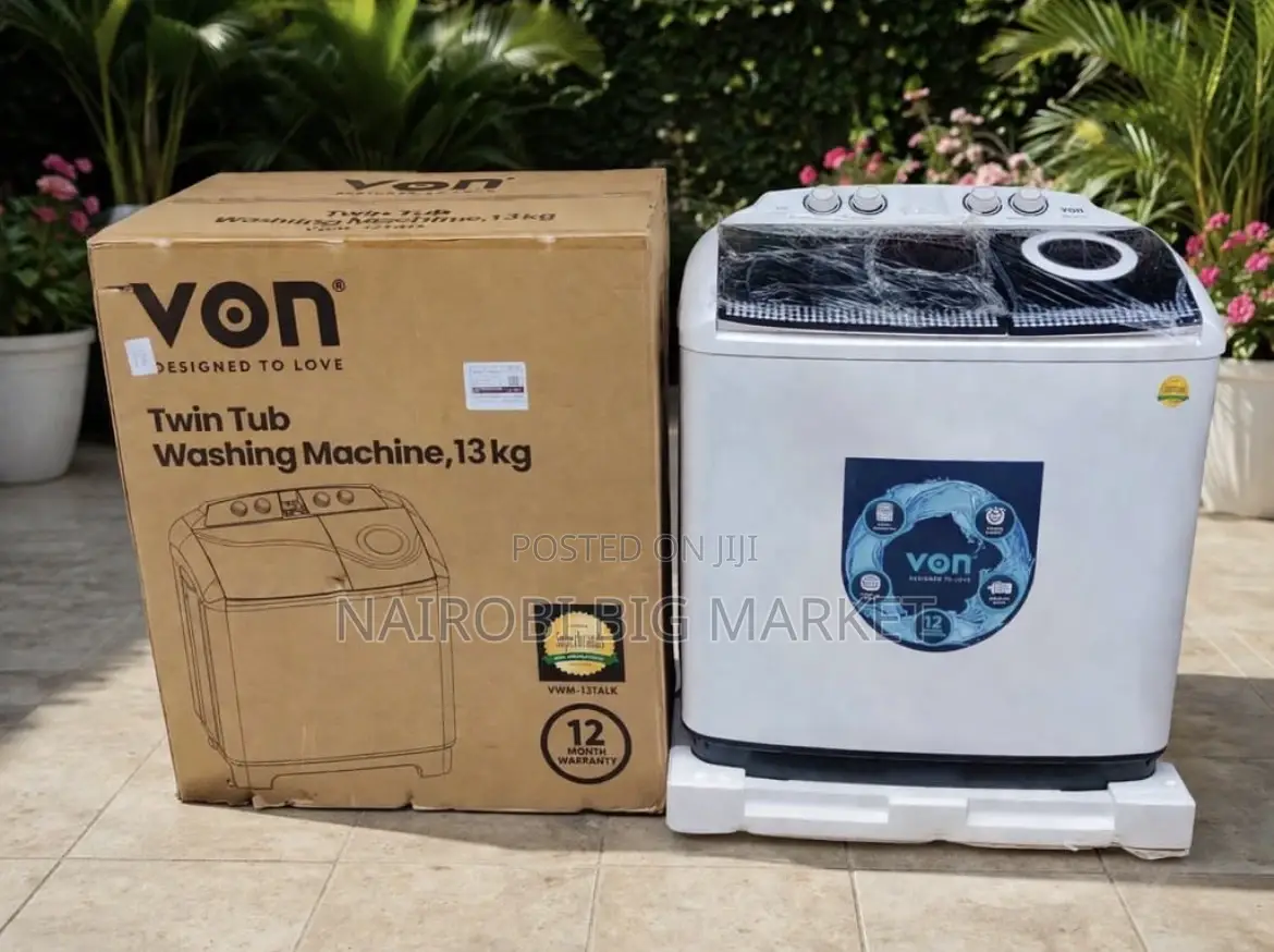 Von Twin Tab Washing Machine