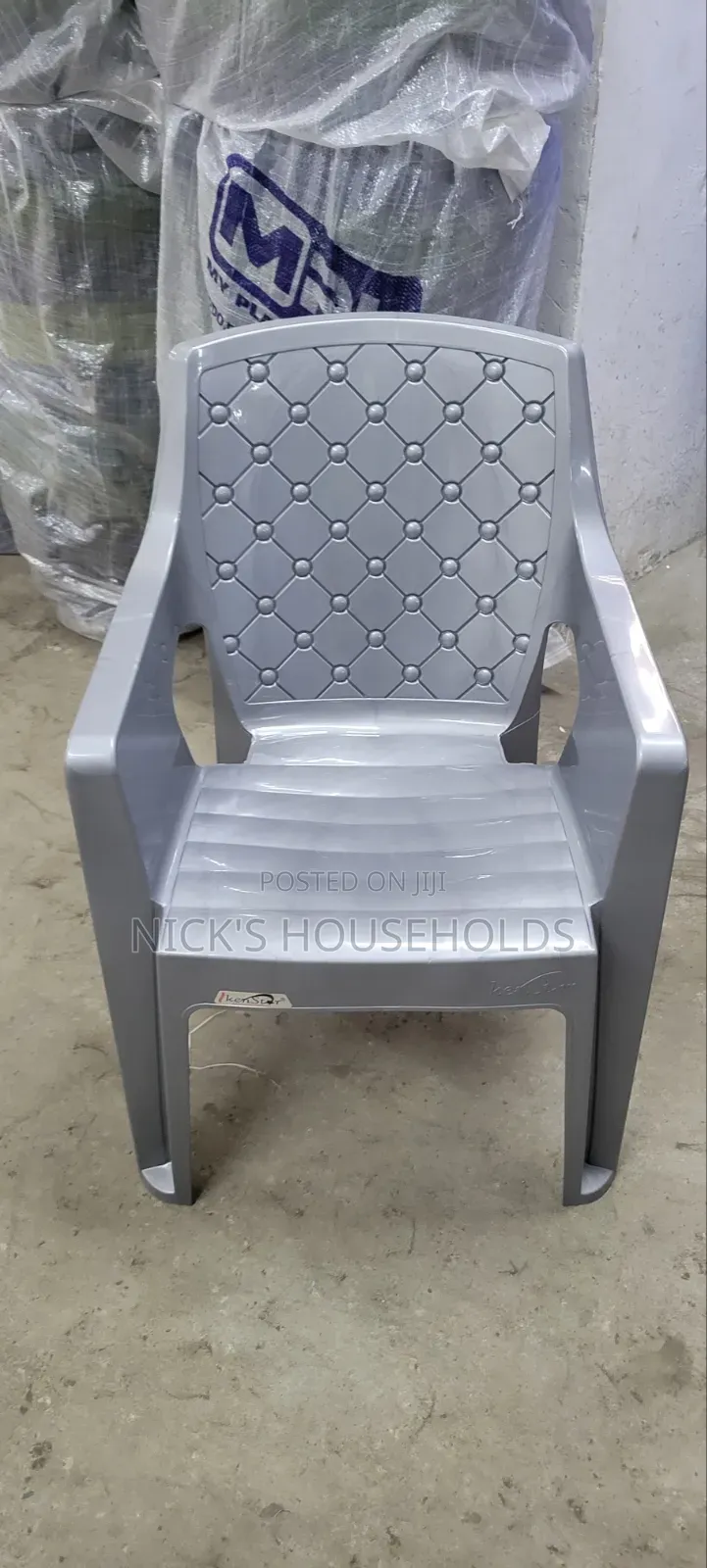 Silver Plastic Chairs, Kenstar Chairs