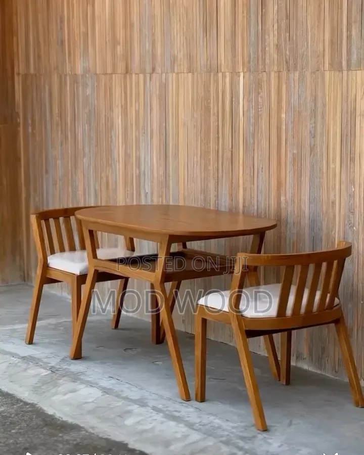 Modern Solid Wood 2 Seater Compact Dining Set