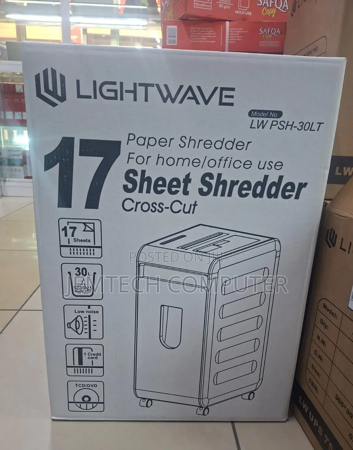 Lightwave 17-Sheet Paper Shredder (Lw-PSH-30l),