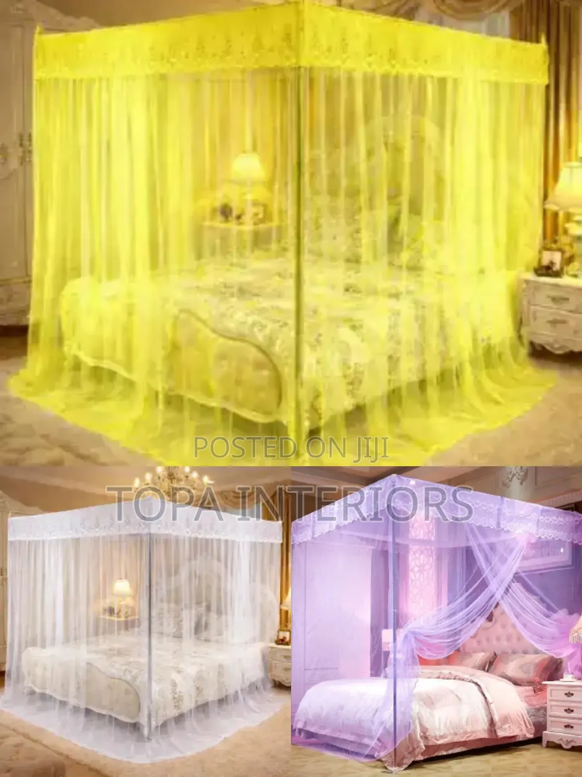 Easy to Assemble 4 Stands Mosquito Nets