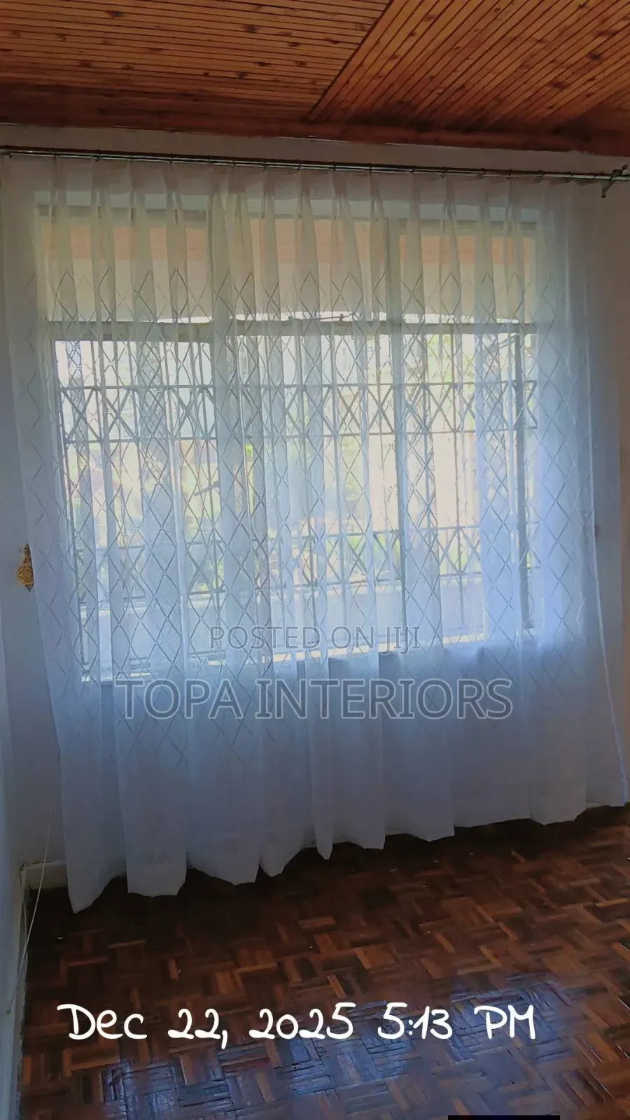 Decorative White Sheers for Home and Hotel Window Covering