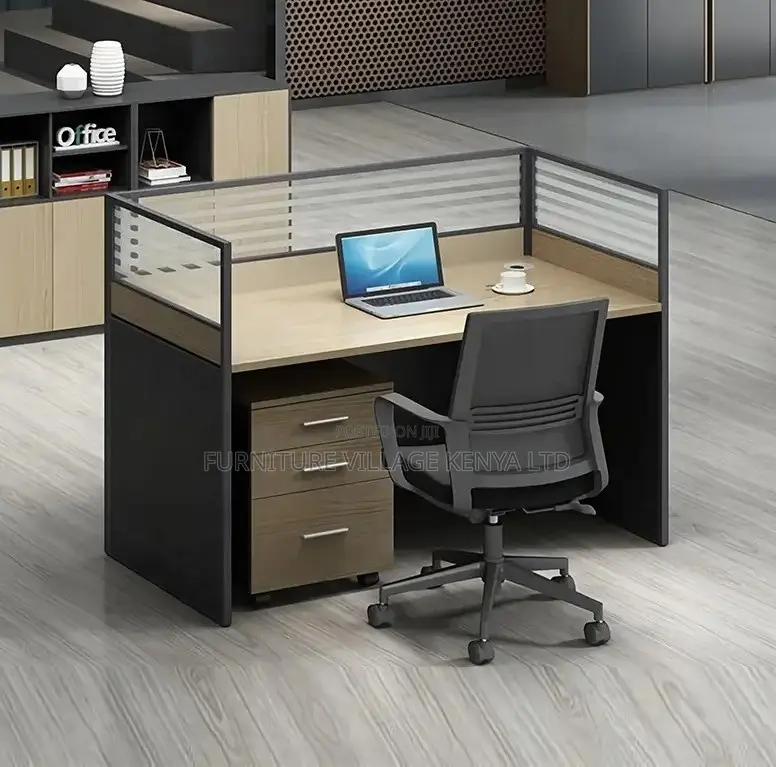 Ergonomic 1-Seater Modular Desk With Mobile Pedestal