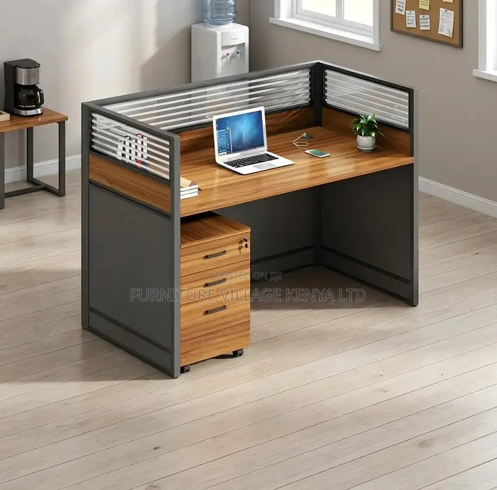 Ergonomic 1-Seater Modular Desk With Mobile Pedestal