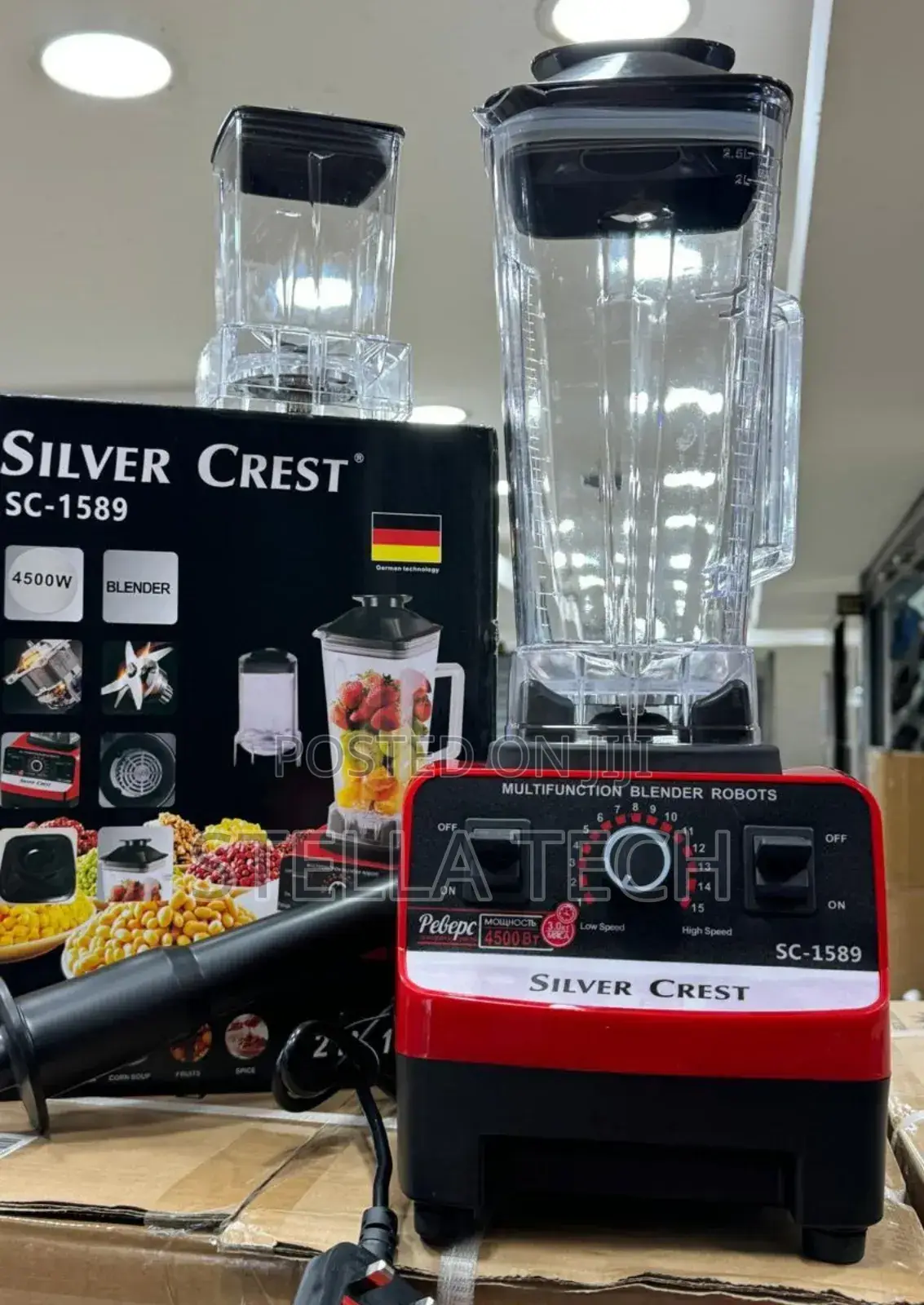 2 in 1 Commercial Silver Crest Blender