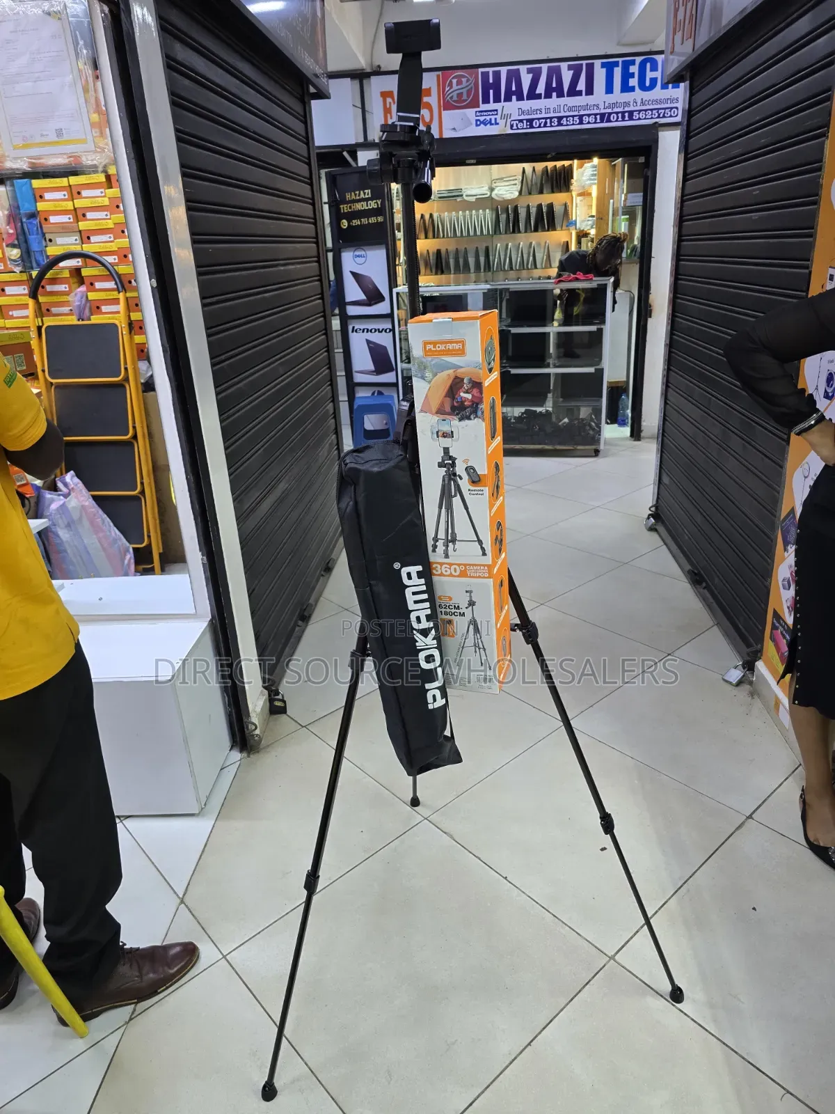 Plokama 1.8m Professional Tripod Stand With Bluetooth Remote