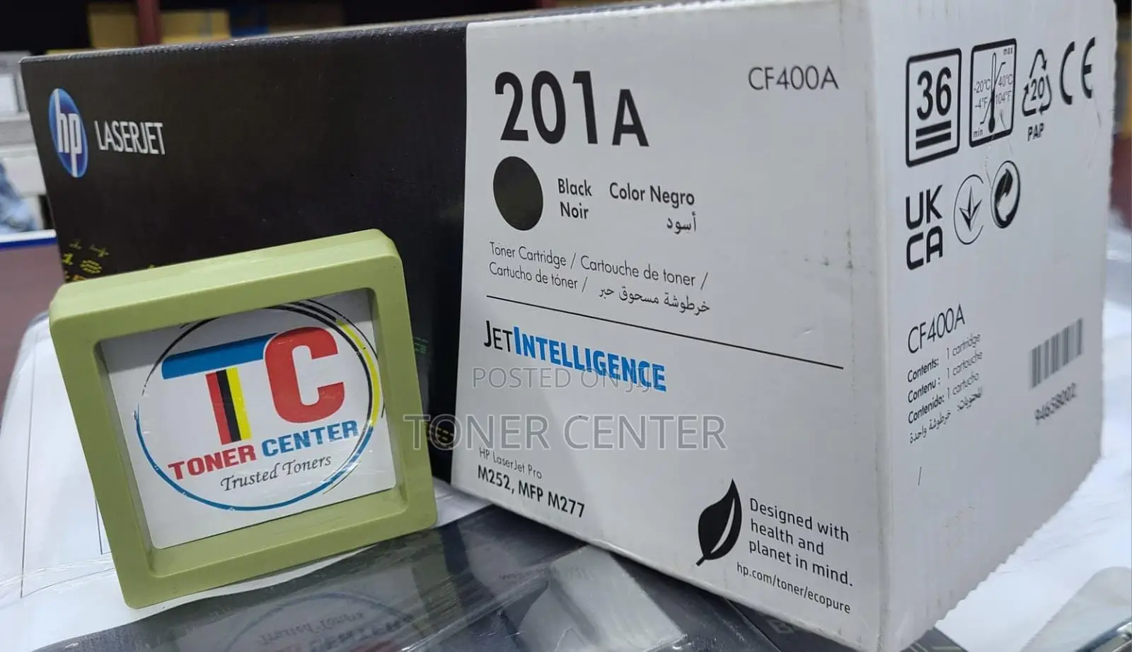 Original Hp Cf400a 201a Black Toner Cartridge