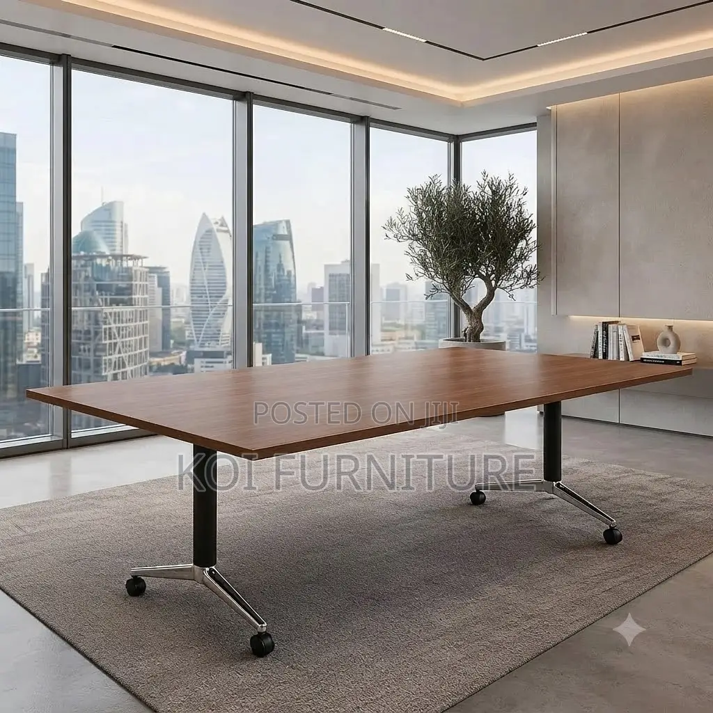 Boardroom Table; 2.4 Meters Long Foldable Institute Boardroom Table