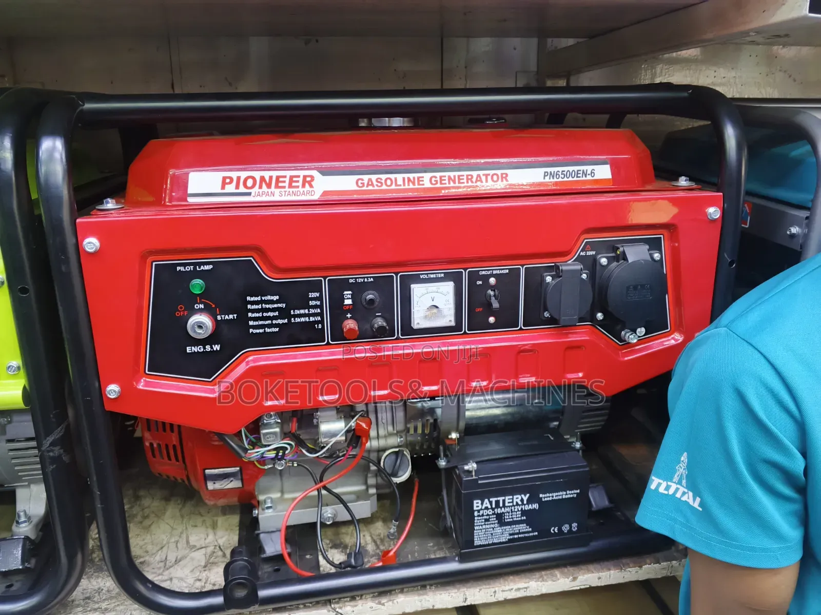 Pioneer 6.8kva Petrol Key Start Generator