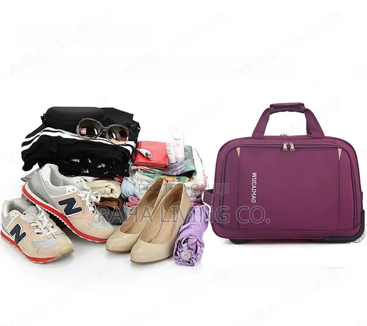 Rolling Trolley Suitcase Travel Bag | 24 Inch | Oxford
