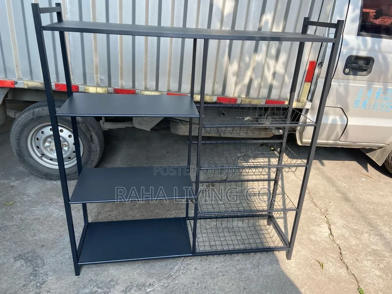 Multifunctional Metallic Kitchen Rack On Wheels | 120x32x135cm