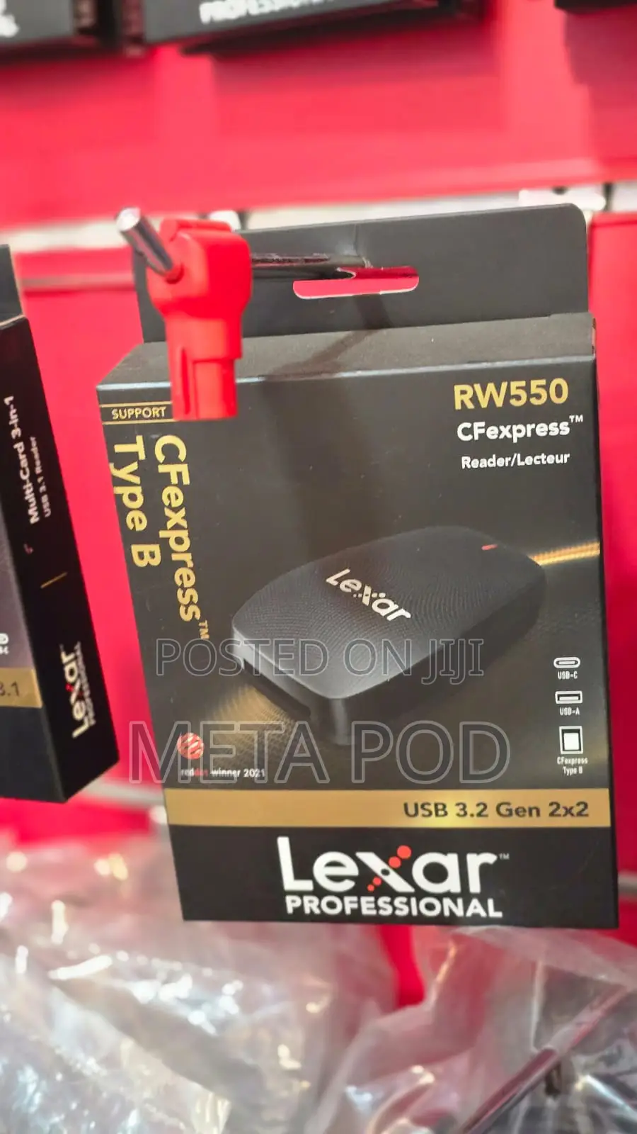 Lexar Rw550 Professional Cfexpress Type B Usb 3.2 Gen 2×2 Reader