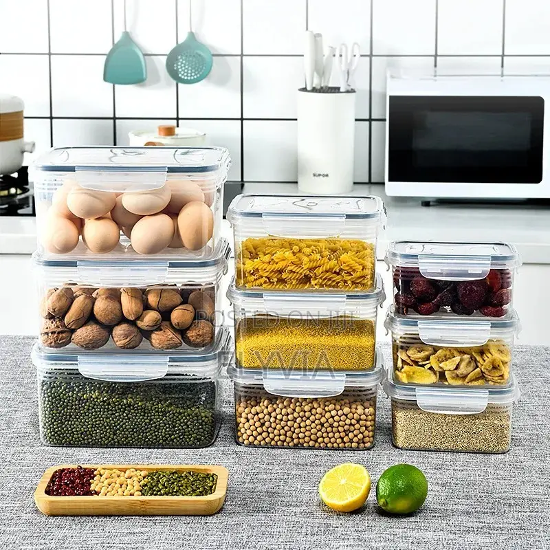 3 Piece Set Fridge Storage Container With Strainer