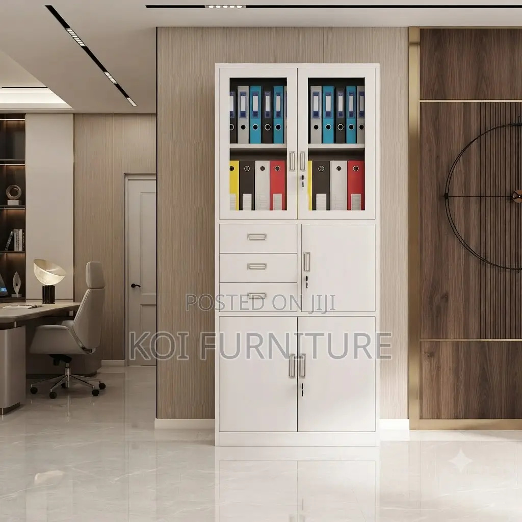 Office Cabinet; Steel Filing Office Solution Cabinet With Safe