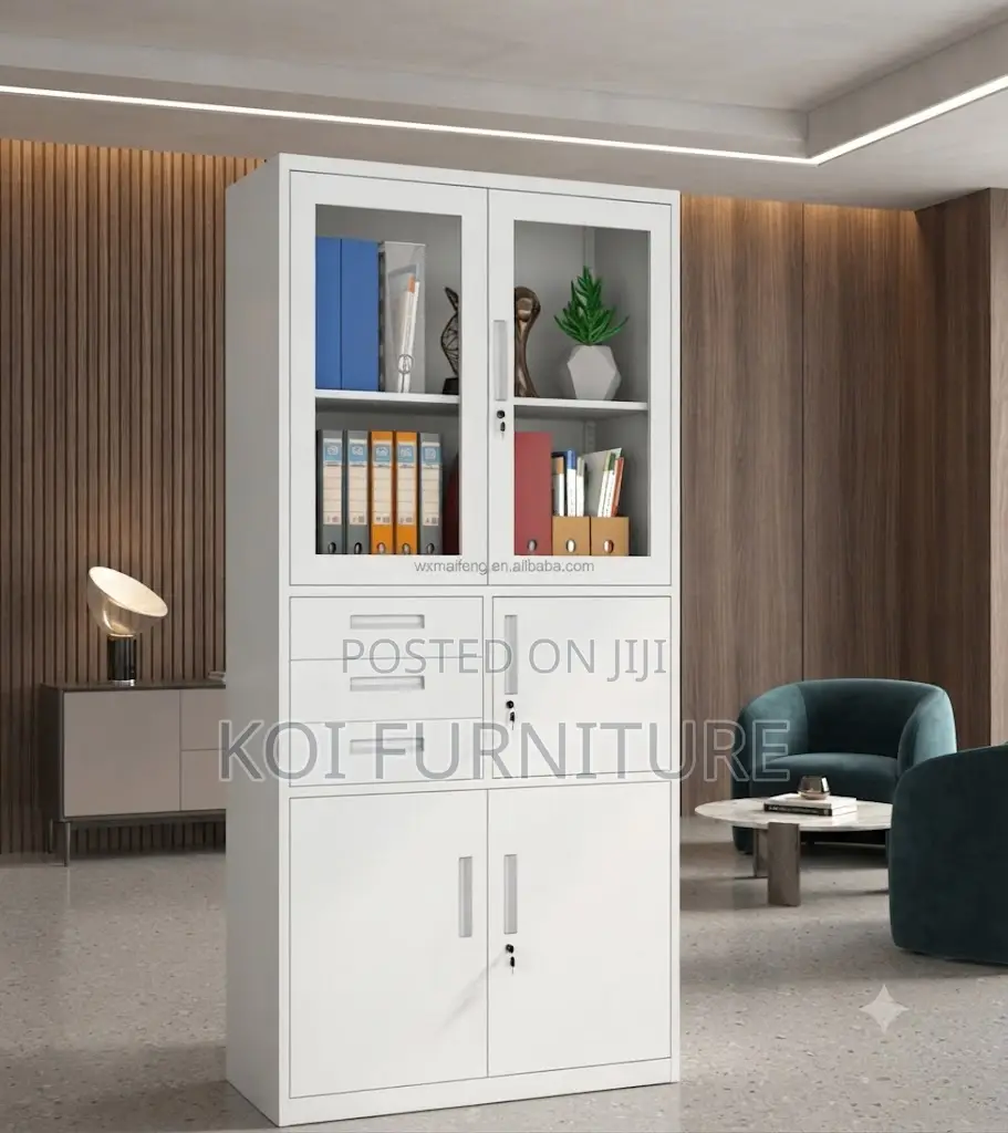 Office Cabinet; Steel Filing Office Solution Cabinet With Safe