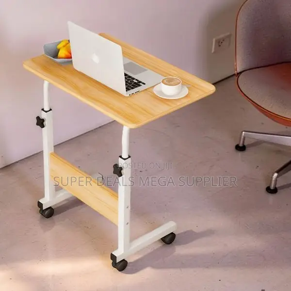 Durable Height Adjustable Multipurpose Laptop Table With Wheels