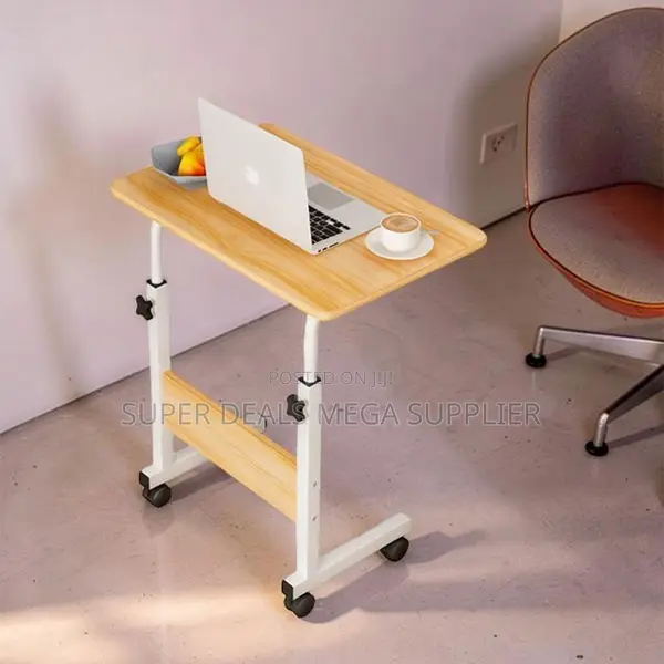Space-Saving Height Adjustable Multipurpose Laptop Table With Wheels
