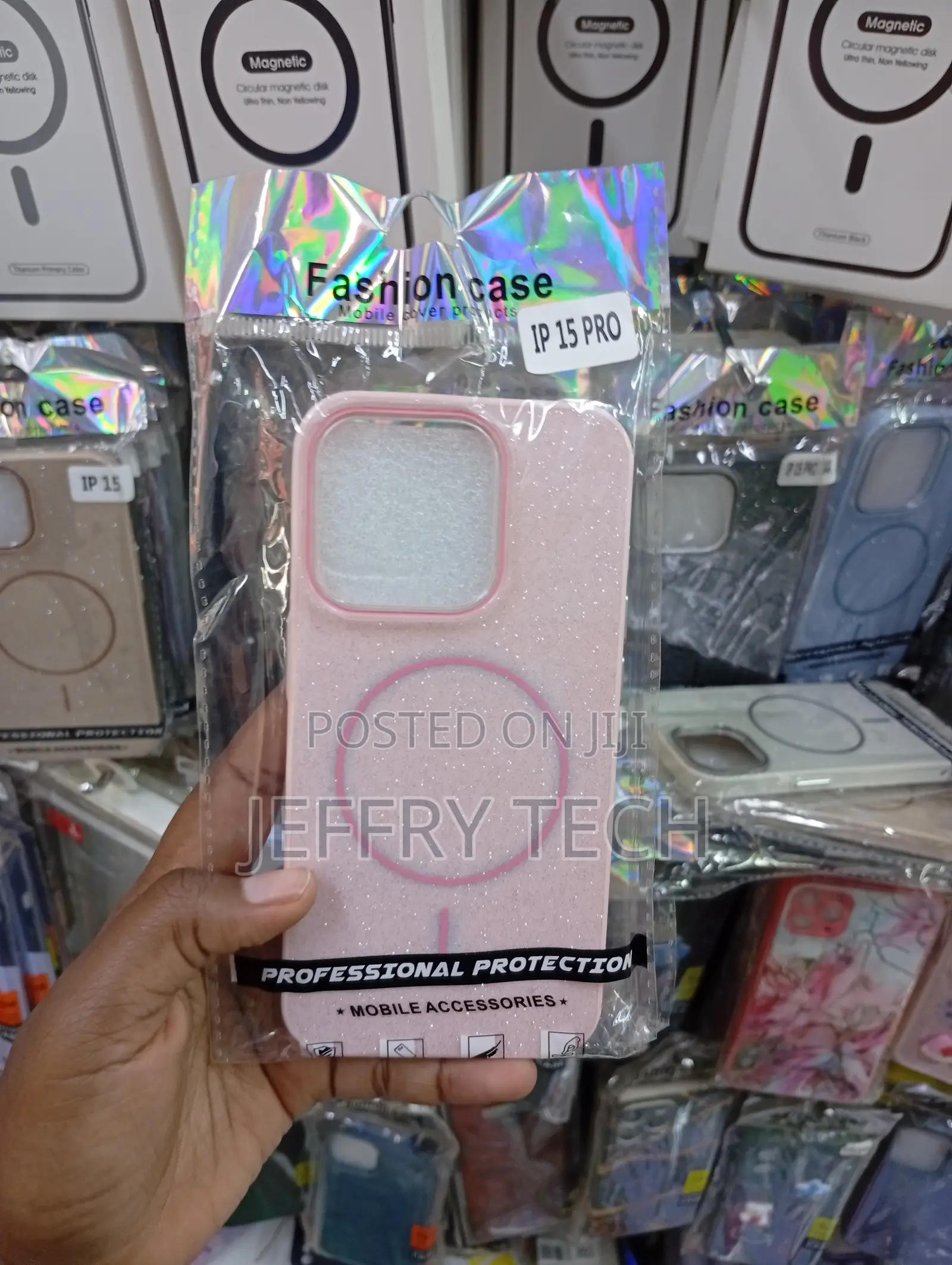 iPhone 15 Pro, Featuring a Pink Finish Cover