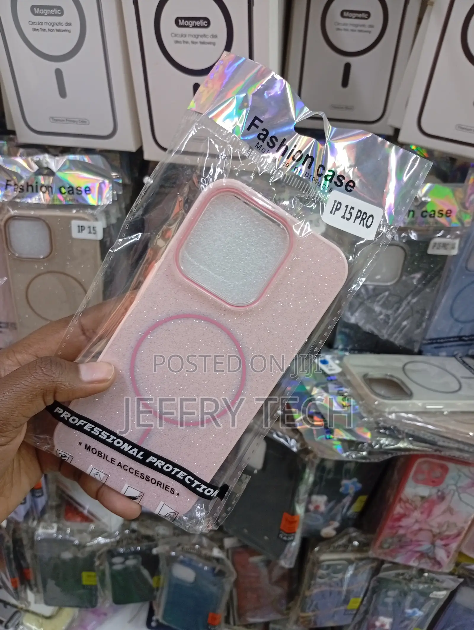 iPhone 15 Pro, Featuring a Pink Finish Cover