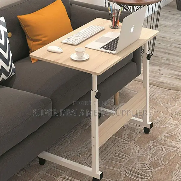 User-Friendly Height Adjustable Multipurpose Laptop Table With Wheels