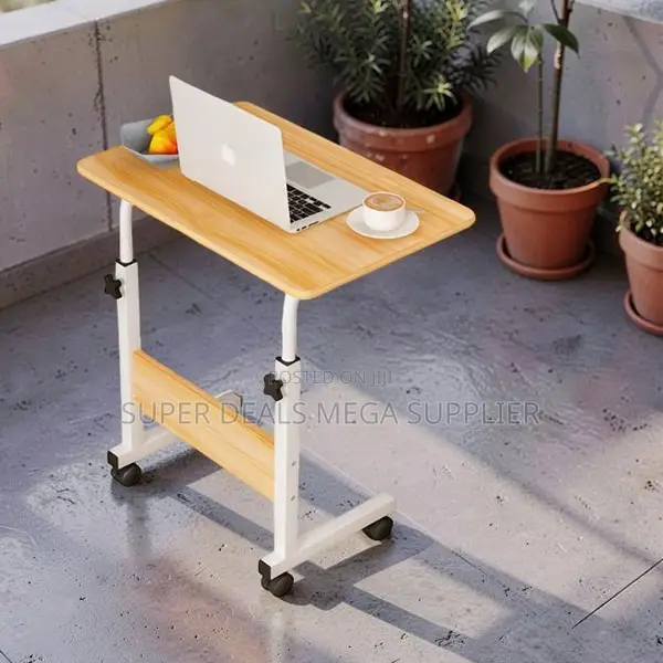 Lightweight Height Adjustable Multipurpose Laptop Table With Wheels