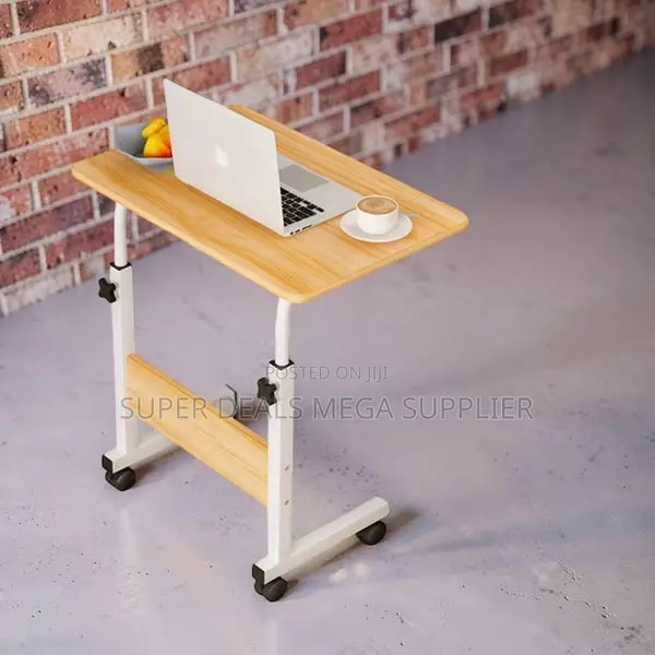 Height Adjustable Laptop Table Sturdy and Safe! Comes With Wheels