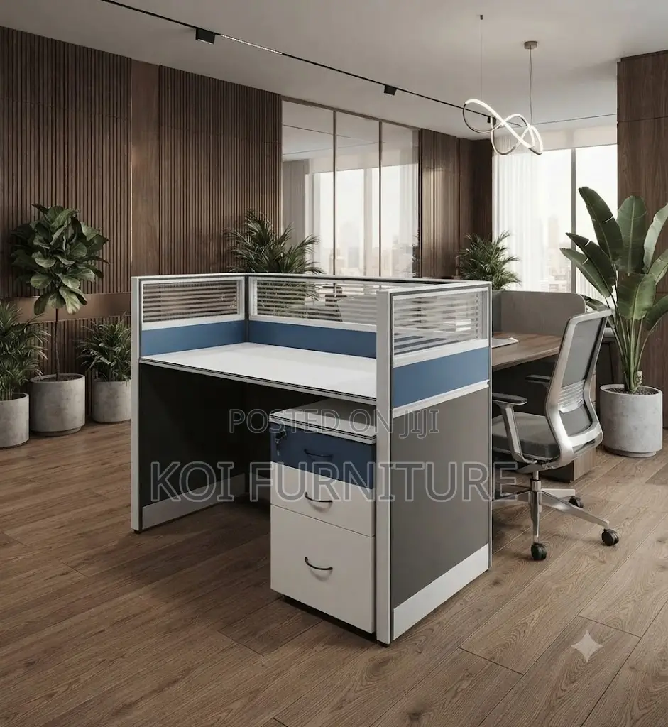 Office Workstation; One User Blue Office Cooperation Station