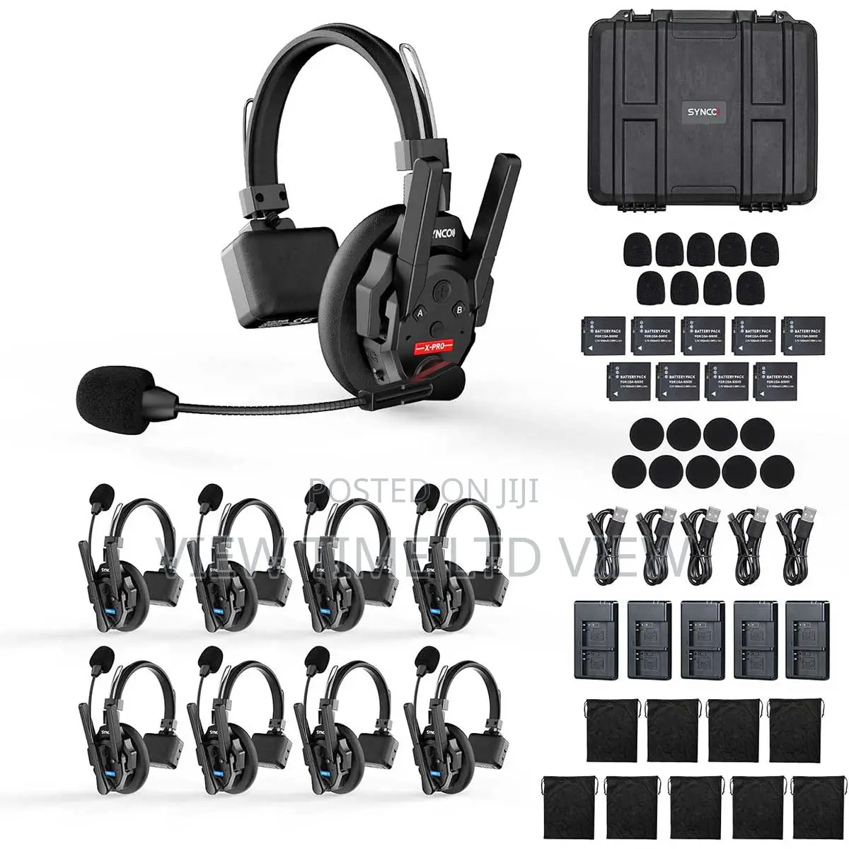Synco Xtalk Xpro 9 Wireless Intercom Headset System (9 People)