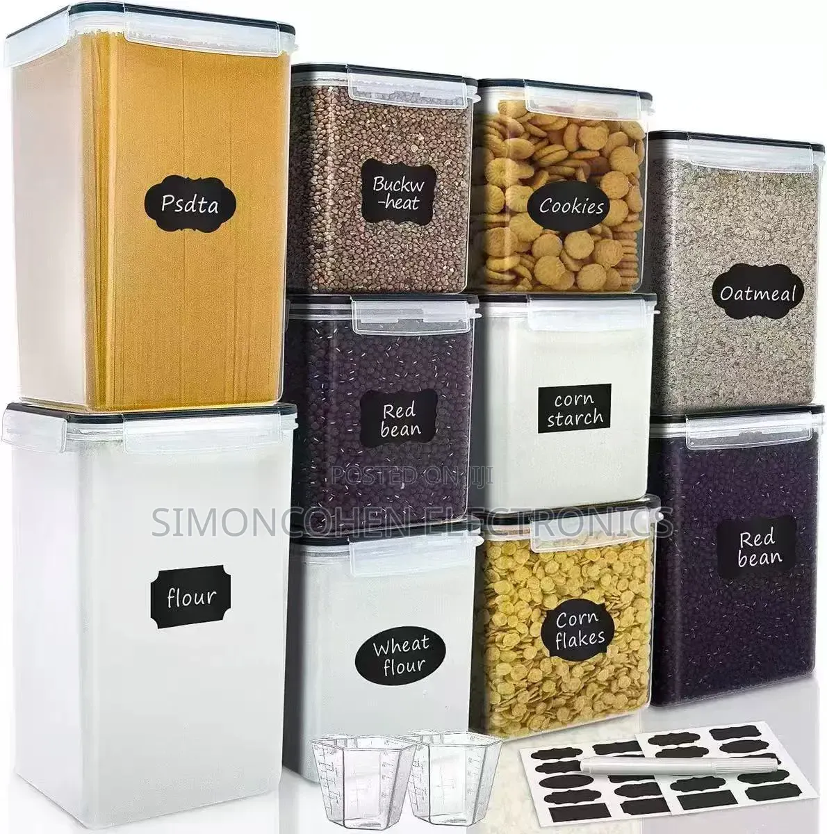 10pcs Food / Cereals Storage Containers