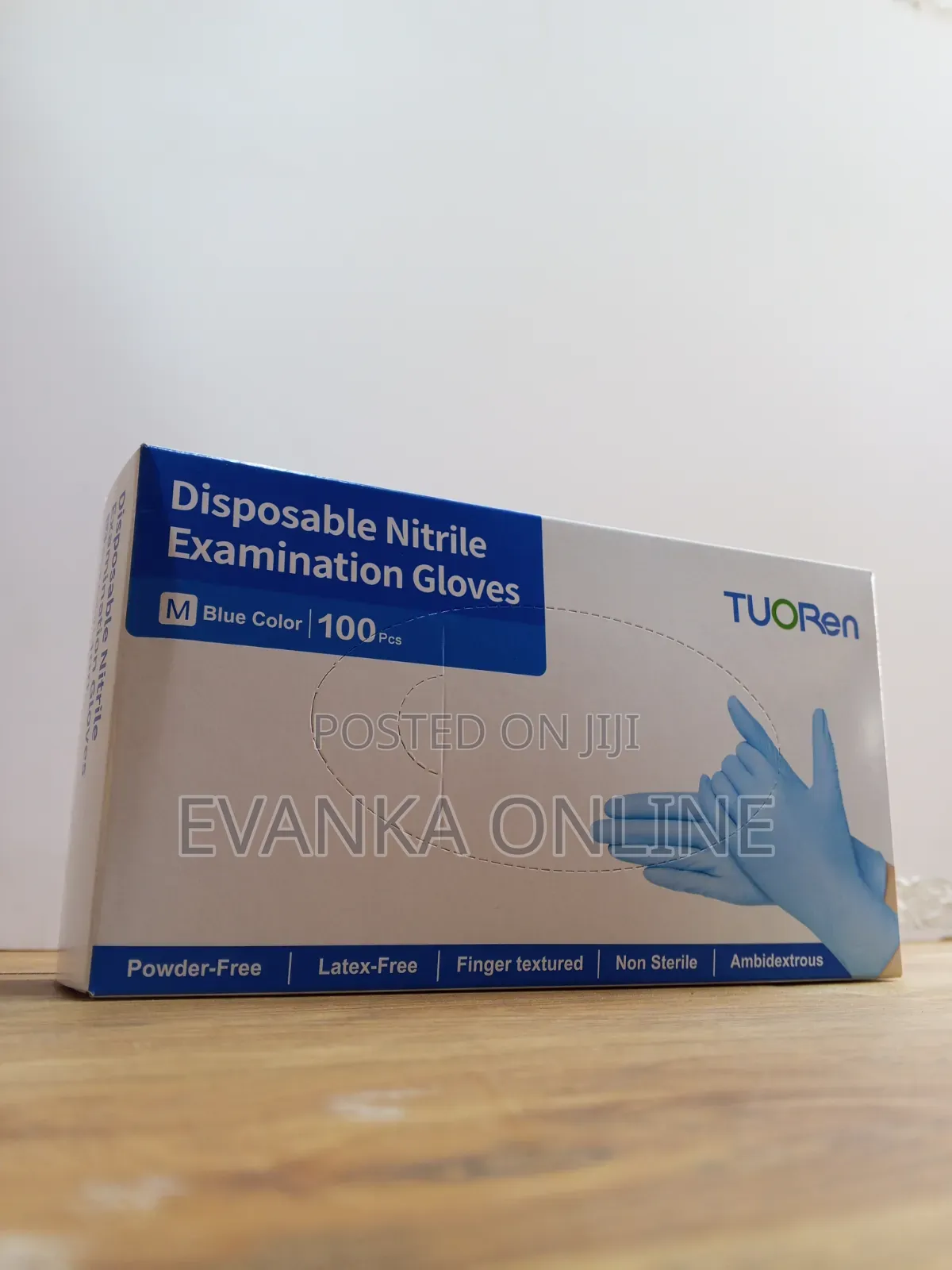 Blue Nitrile Gloves - Powder Free Disposable Examination Gloves
