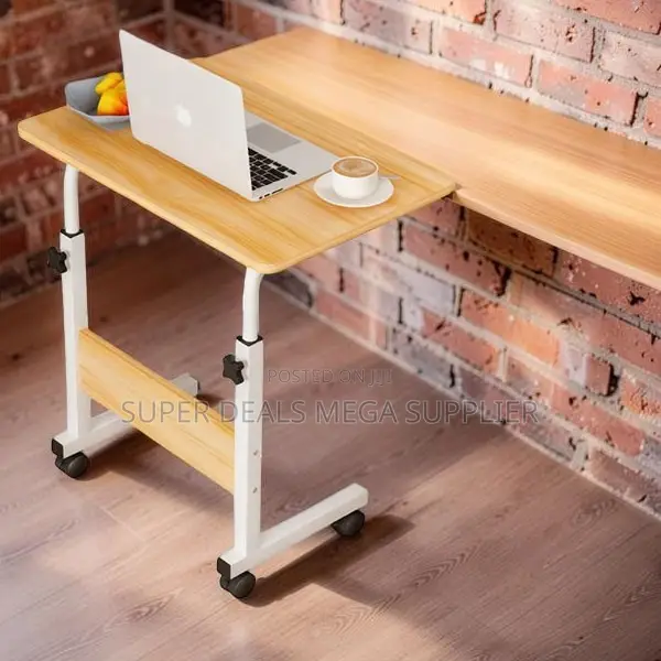 Smooth Operation Height Adjustable Multi-Use Laptop Table With Wheels
