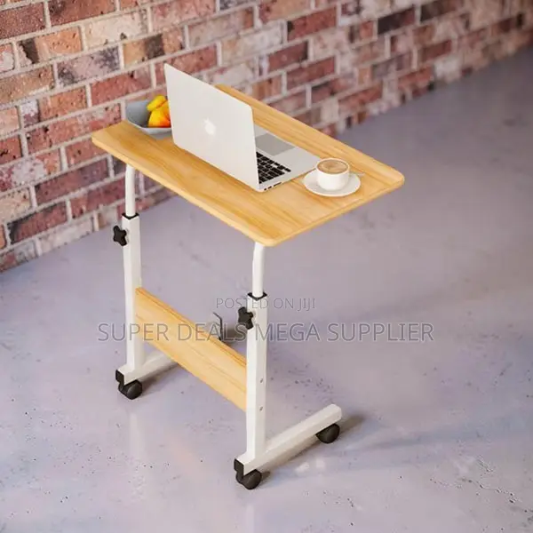 Smooth Operation Height Adjustable Multi-Use Laptop Table With Wheels