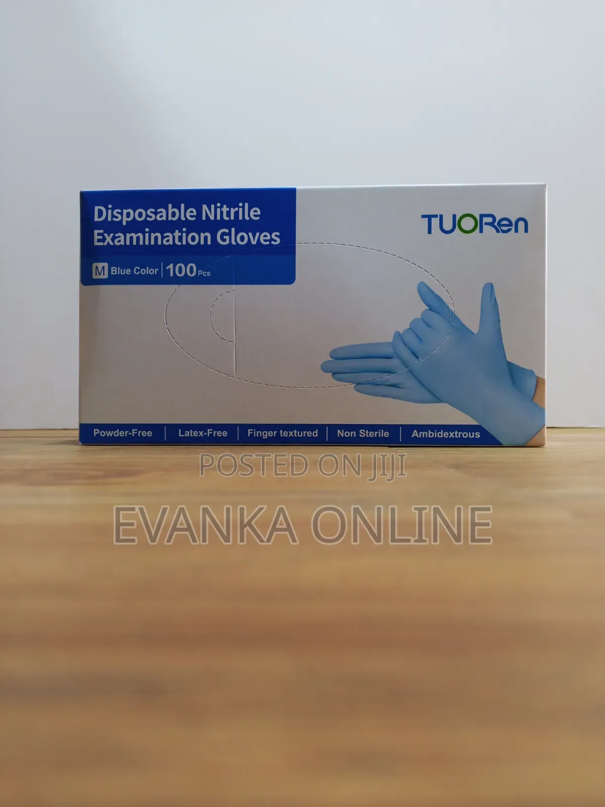 Blue Nitrile Gloves - Powder Free Disposable Examination Gloves