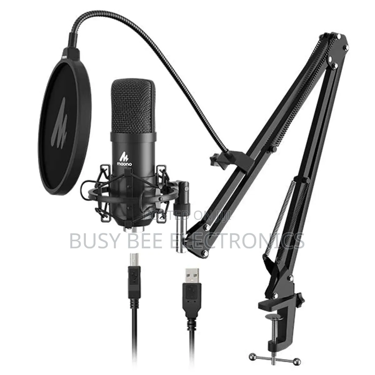 Maono A04 Usb Microphone Plug Play Podcast Condenser Cardioid Kit