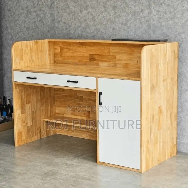 Reception Desk; 1.6 Meters Workplaces Office Wooden Reception Desk