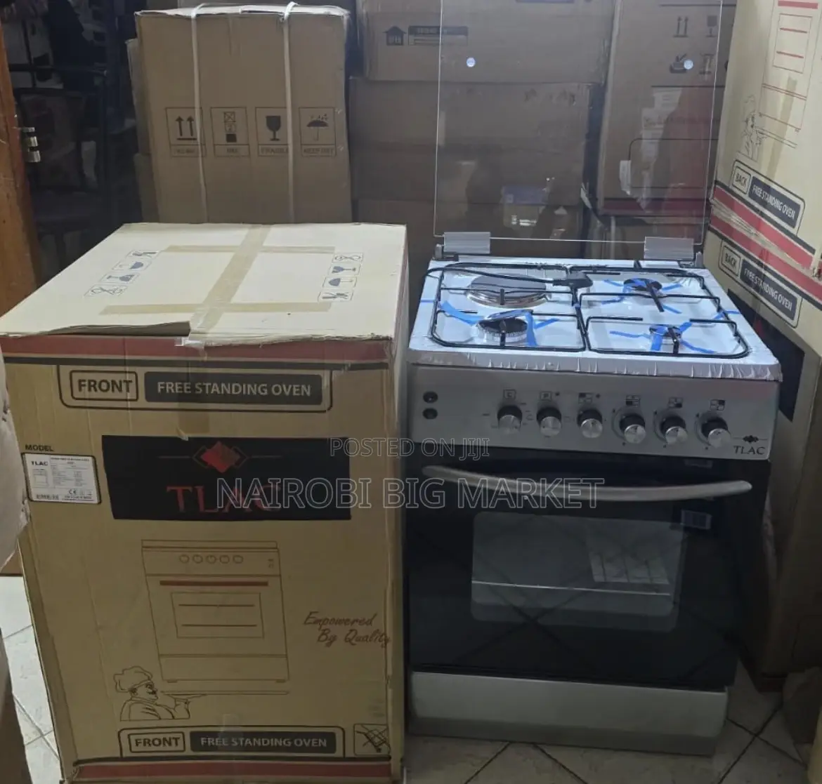 Made in Turkey 60*60 Tlac 3+1 Standing Cooker With Gas Sensor