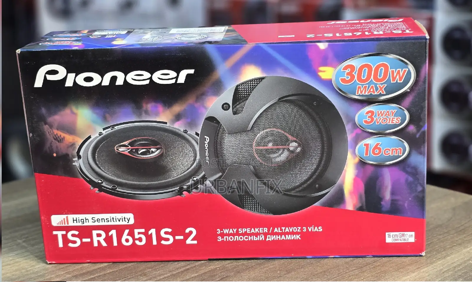Pioneer Ts-R1651s 300watts 6.5 Inches Midrange Speakers- A Pair
