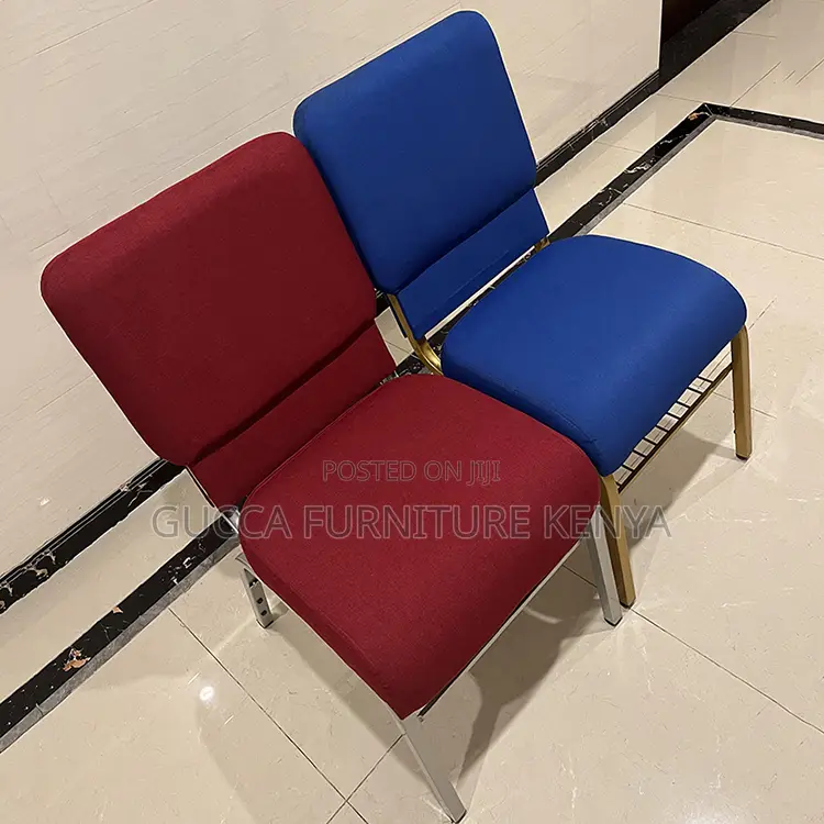 Modern Armless Fabric Wedding Seat