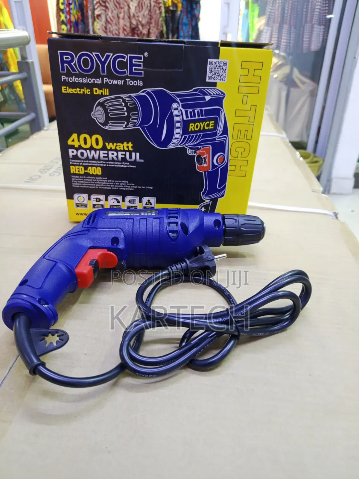 Royce Red-400 400w Electric Hand Drill for Home Professional Use