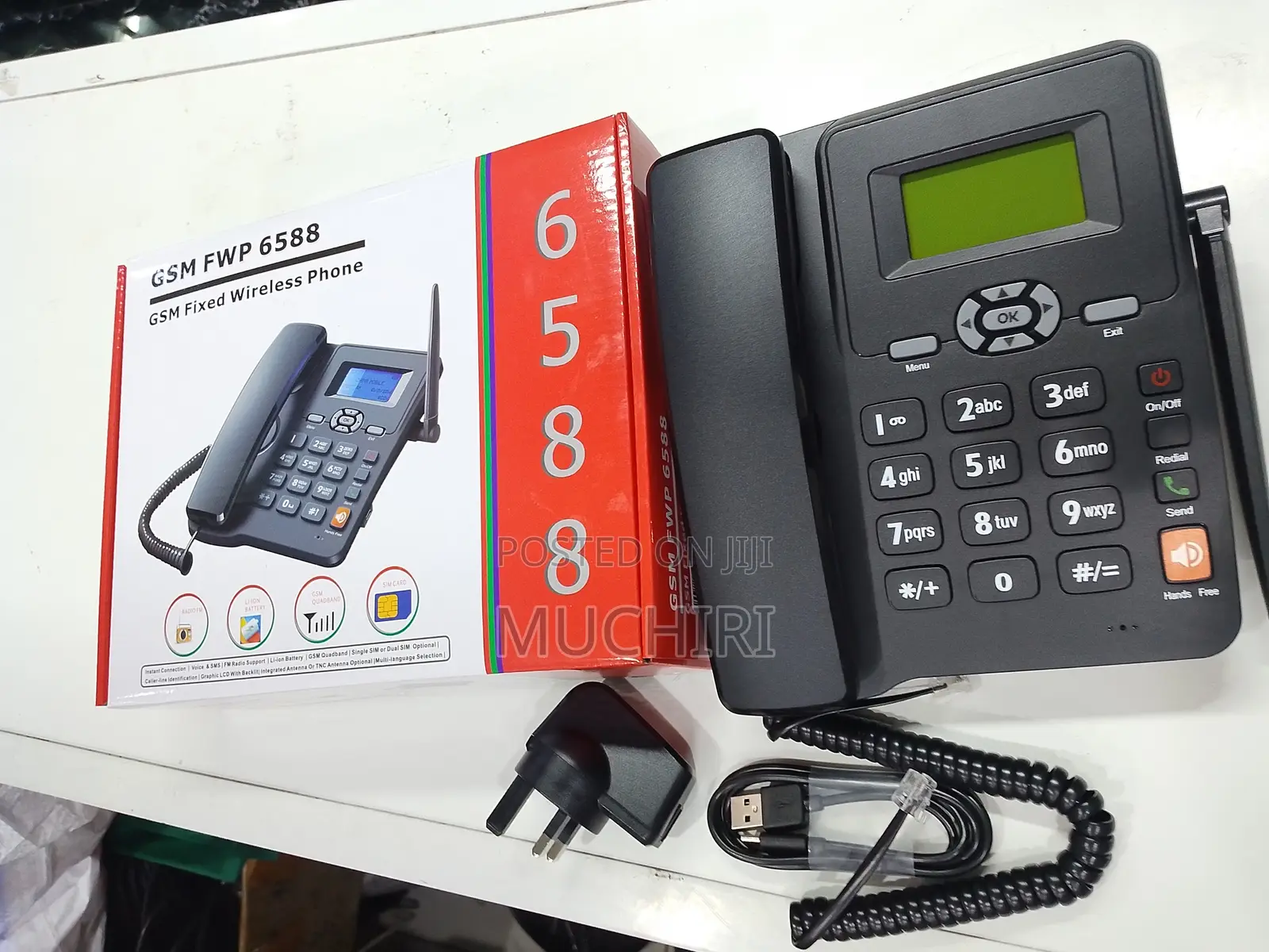 New GSM Office /Home Deskphone Black Deskphone