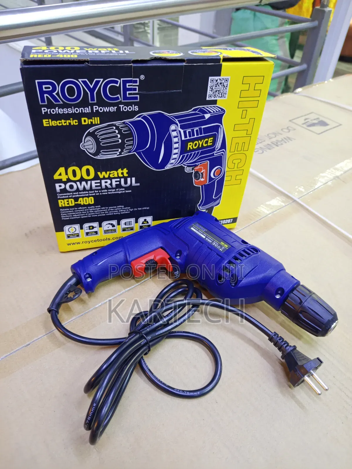 Royce Red-400 Multi-Purpose Electric Drill – 400w Corded Drill Machine