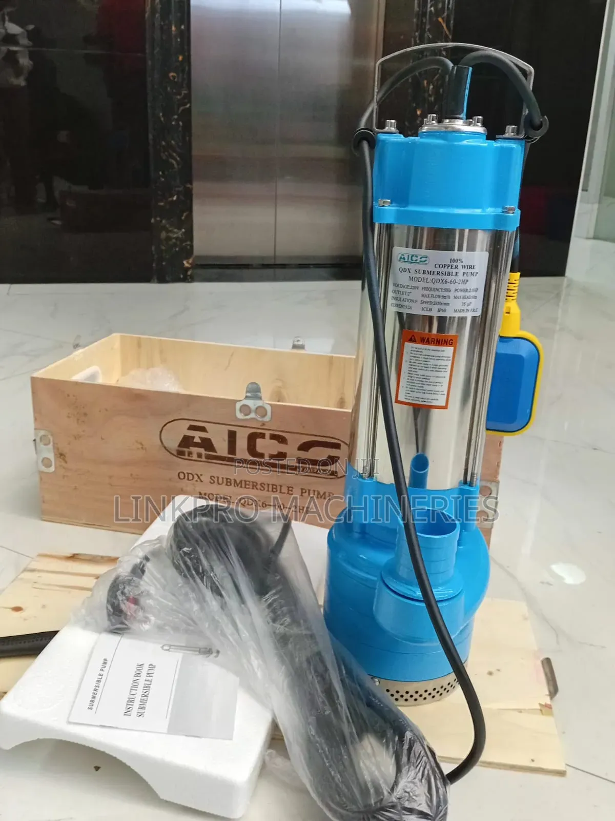 Aico Japan Qdx6 100% Copper 2hp Shallow Well Submersible Pump