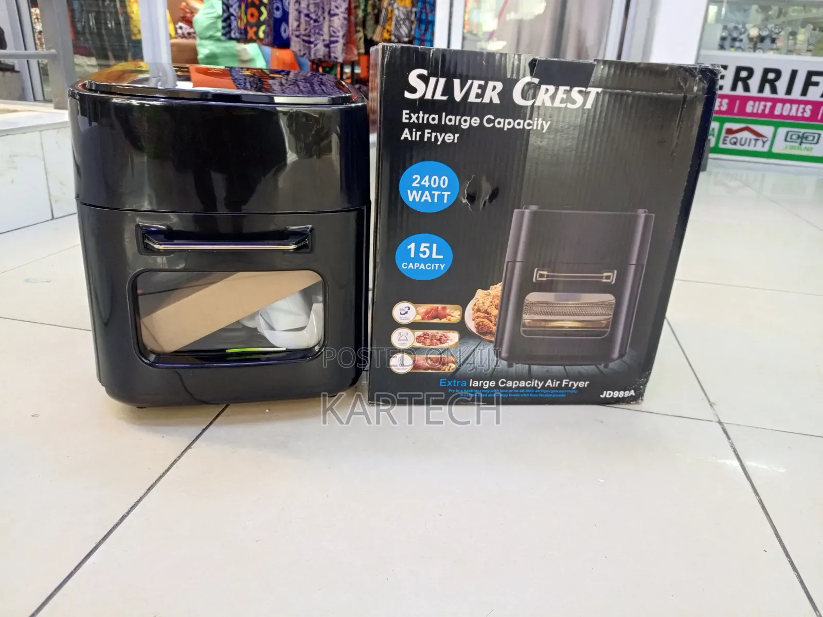 Silver Crest Extra Large 15l Air Fryer – Digital Touch Control